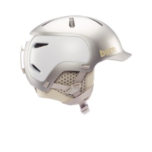 번 스노우 헬멧 와츠 2.0 밉스 Metallic Silver Tonal